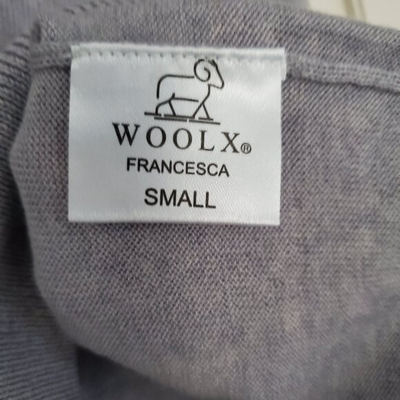 Woolx Francesca 100% Merino Wool Sweater Mist Small - Picture 2 of 13